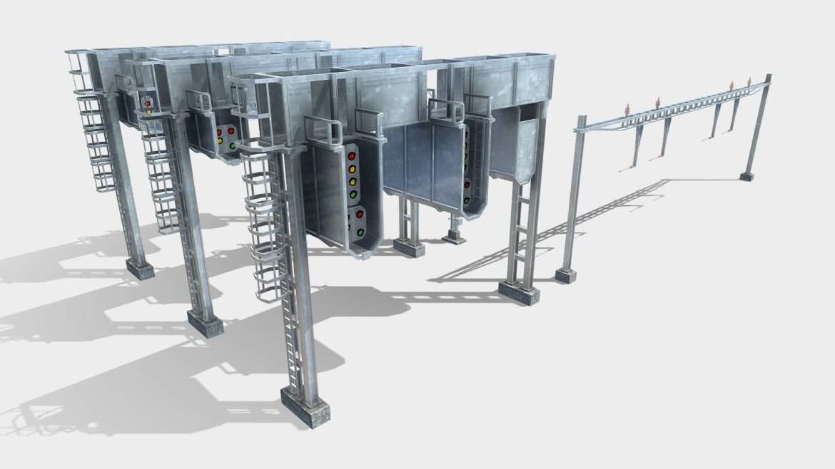 train signals 3d model