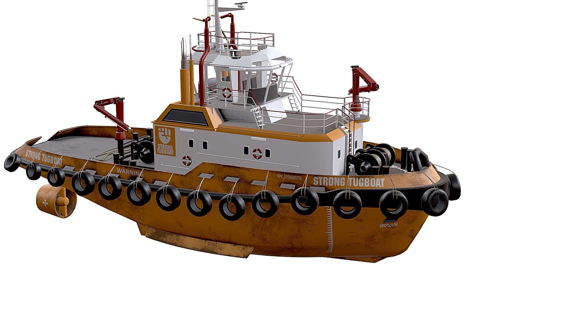 Tugboat lowpoly