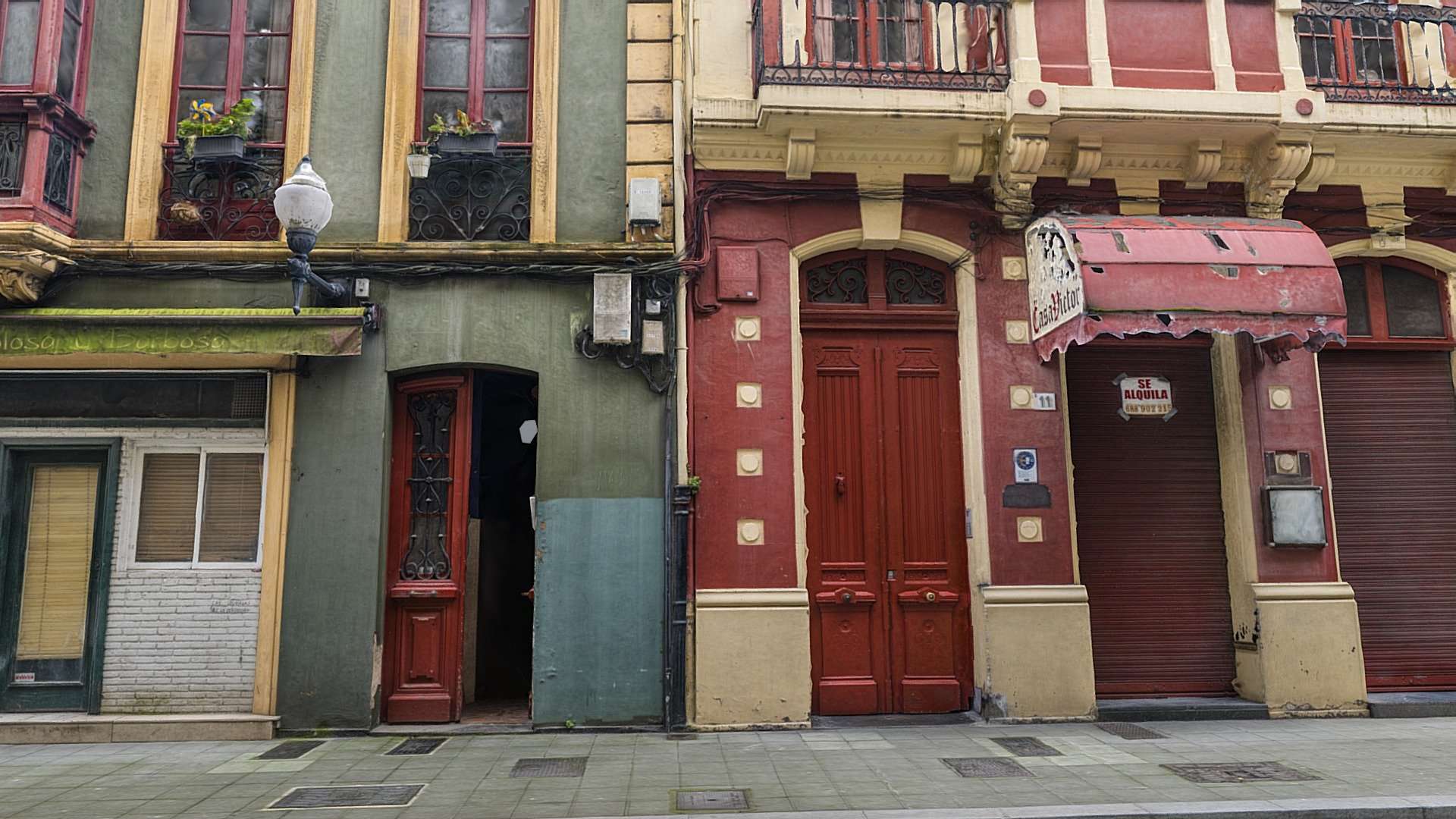 Two pubs facade scan