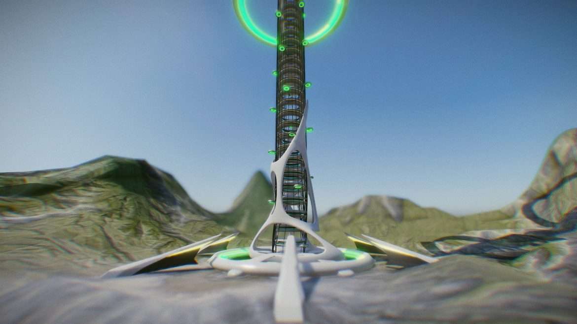 utopian skyscraper 3d model