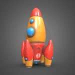 Vintage rocket toy