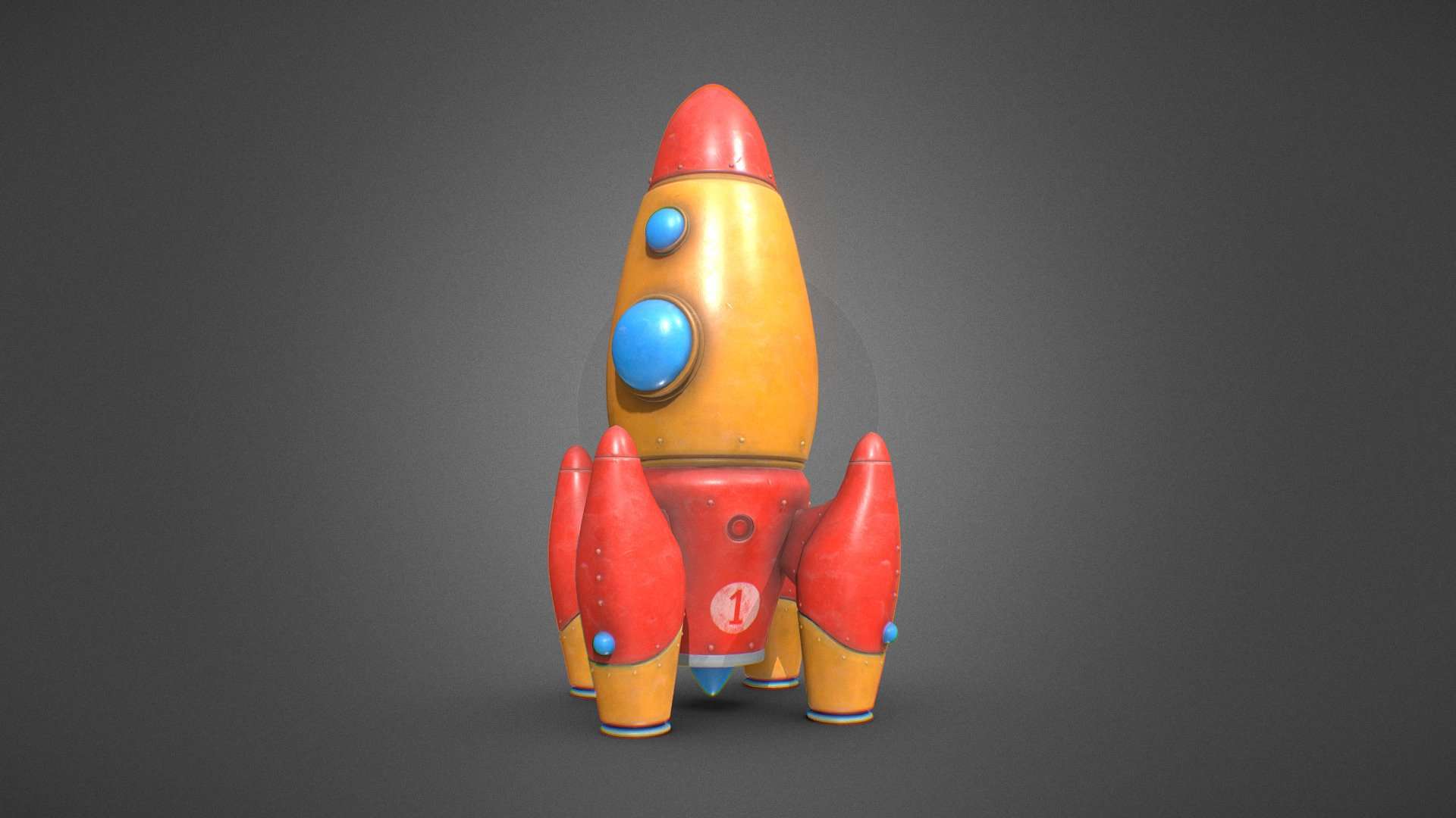 Vintage rocket toy