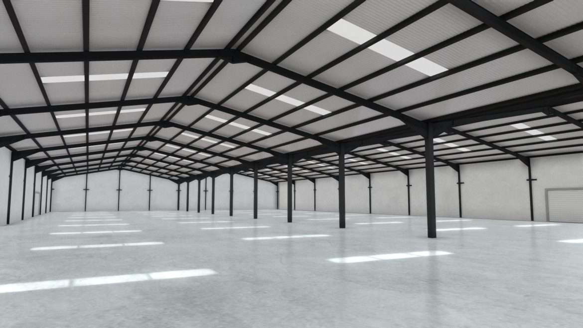 vr warehouse for car amp product showcase 2022 3d model
