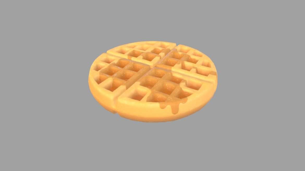 waffle 3d model