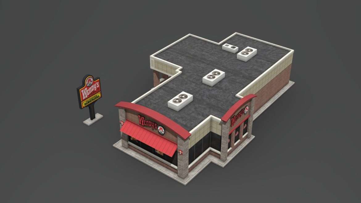 wendys 3d model