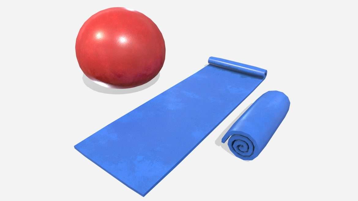 workout mats 3d model
