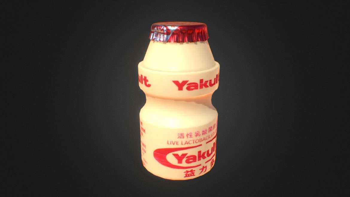 yakult game ready 3d model