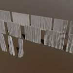 18 Curtains low poly