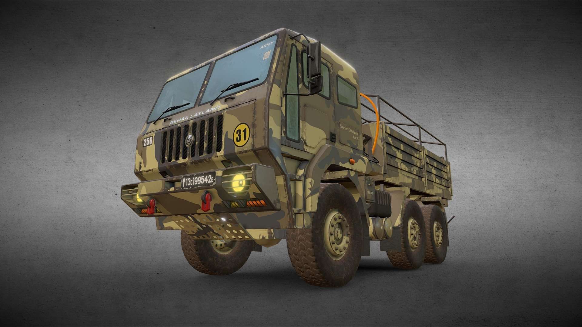 6×6 Military Truck Variation 1