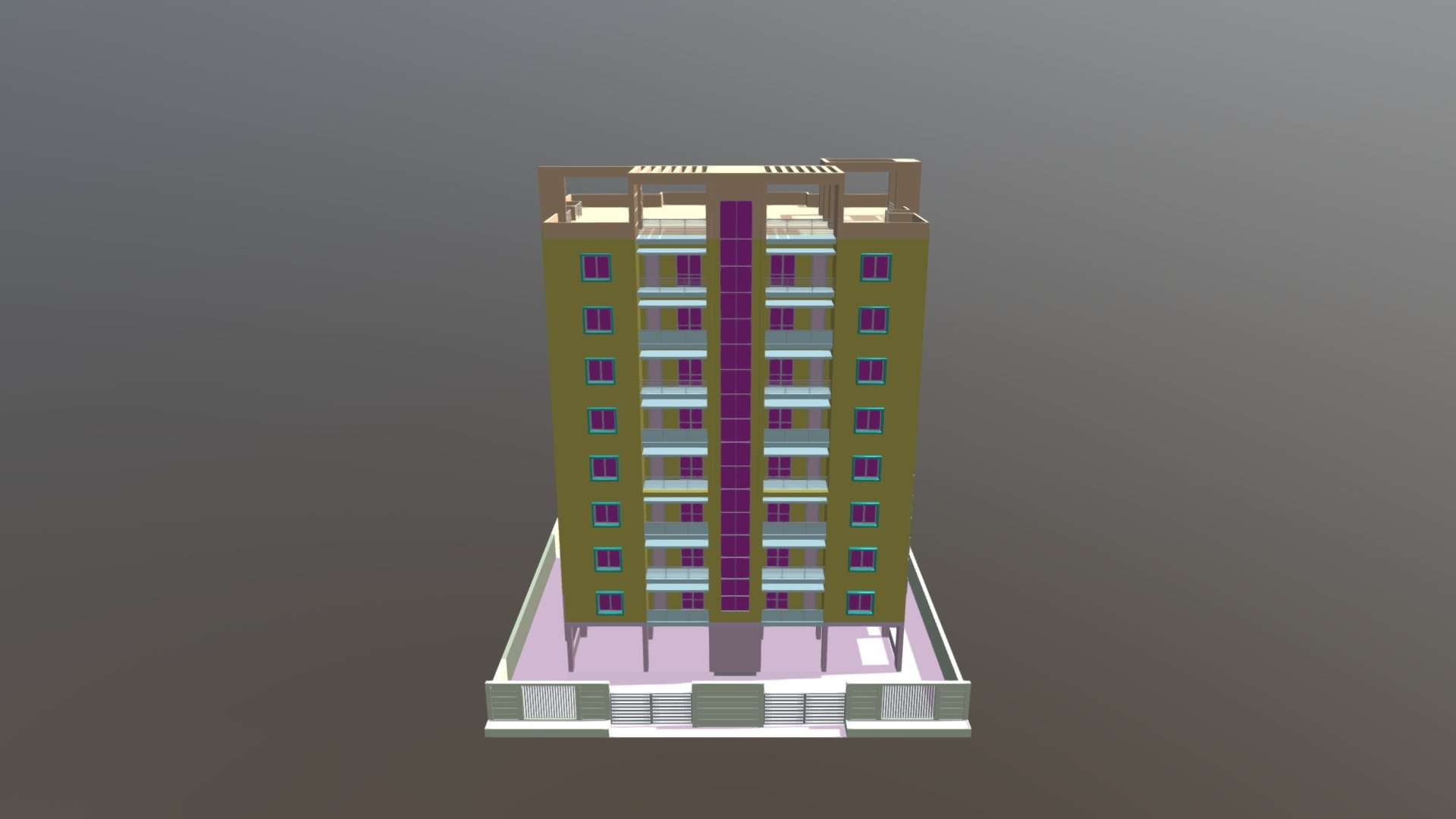 Apartment Building 17 Obj
