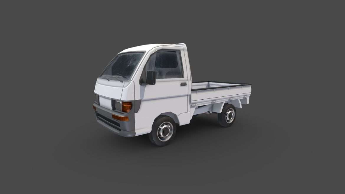 asian mini truck 3d model