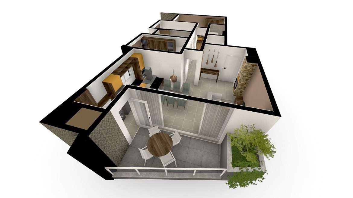 atrium residencial apto 02 3d model