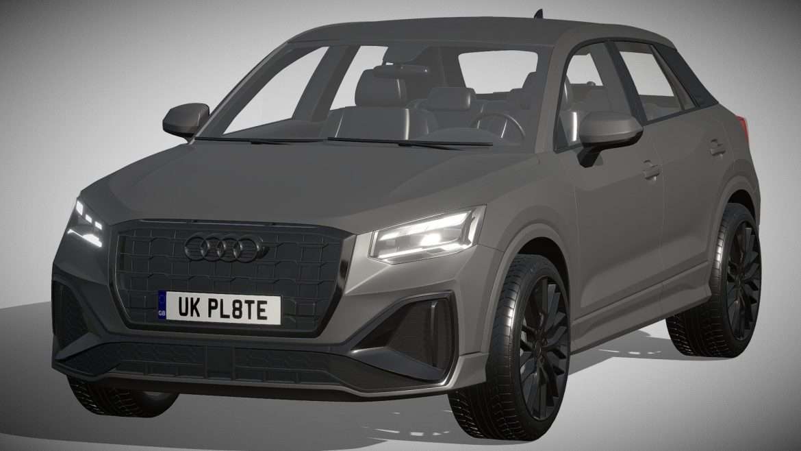audi q2 2021 3d model