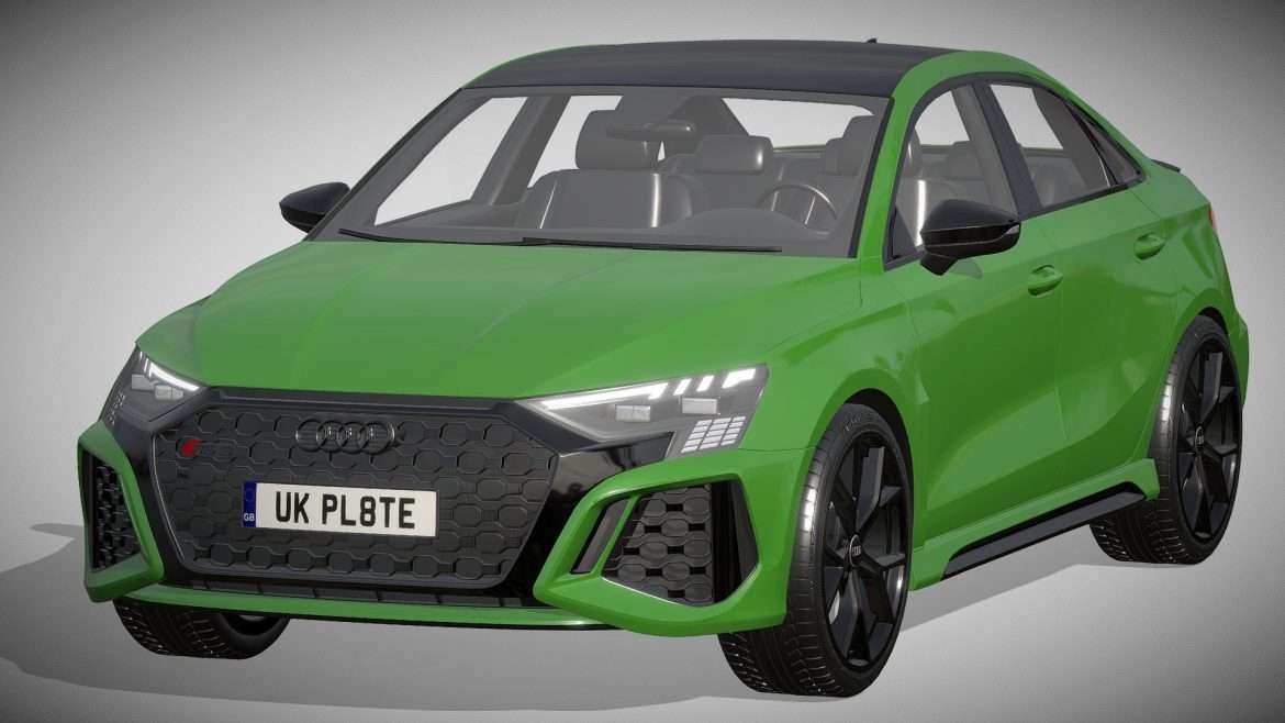 audi rs3 limousine 2021 3d model