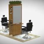 barber hairdress furniture 3d model