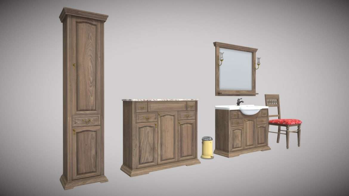 bathroom furniture 3d model