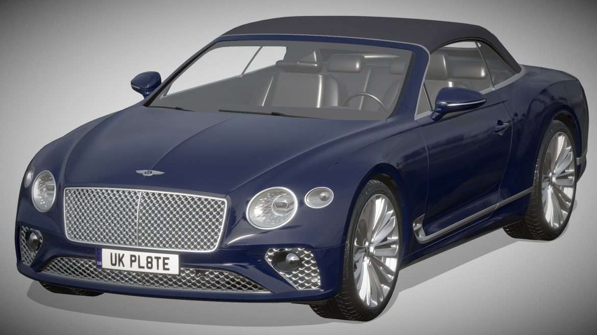 bentley continental gt speed convertible 3d model