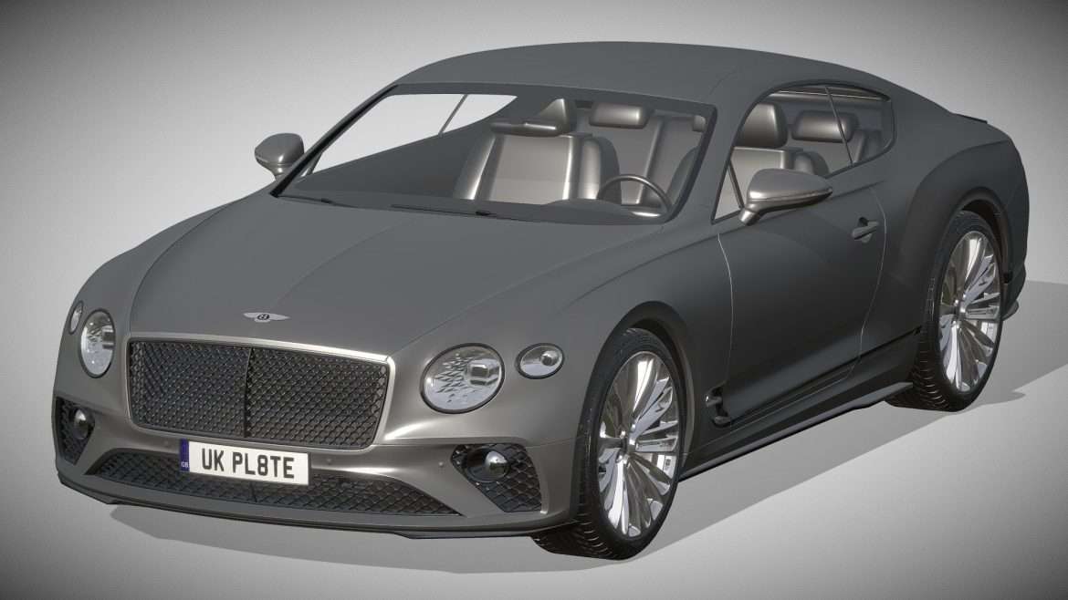 bentley continental gt speed 3d model