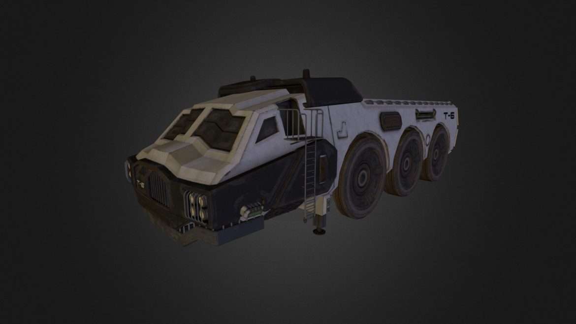 big scifi truck 3d model
