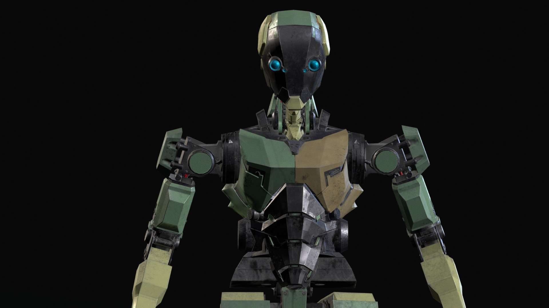 Billbot hard surface character.