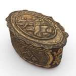 carved bears souvenir box 3d model