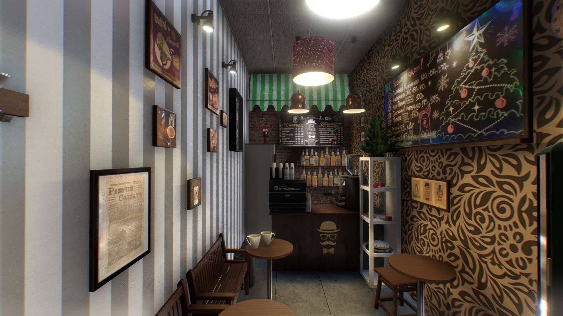 Coffee house – “Coffeemoloff” (real place)