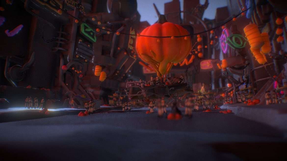cyber punk halloween 3d model