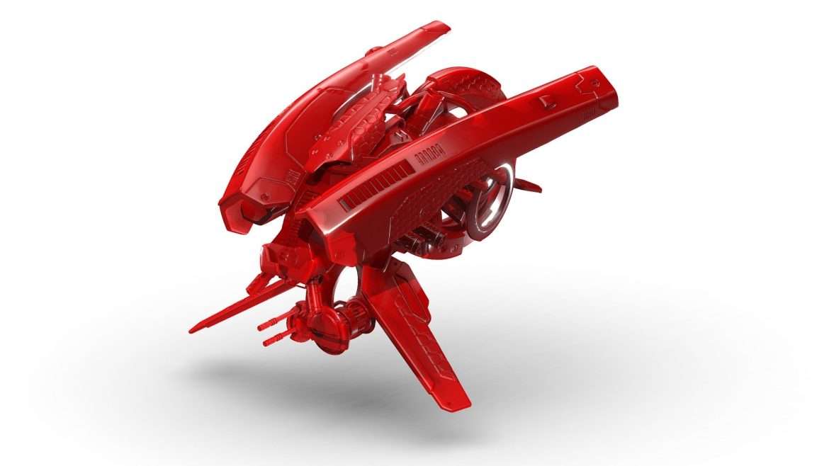 drone concept 03 red edit 3d model