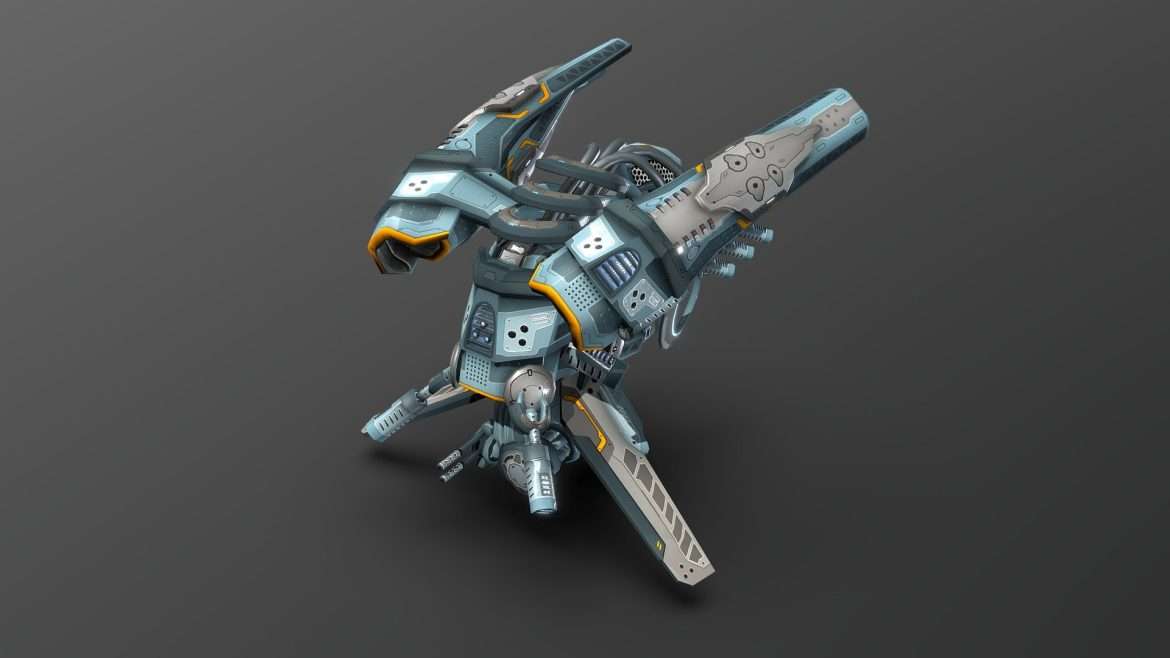 drone v4 cybertech 3d model