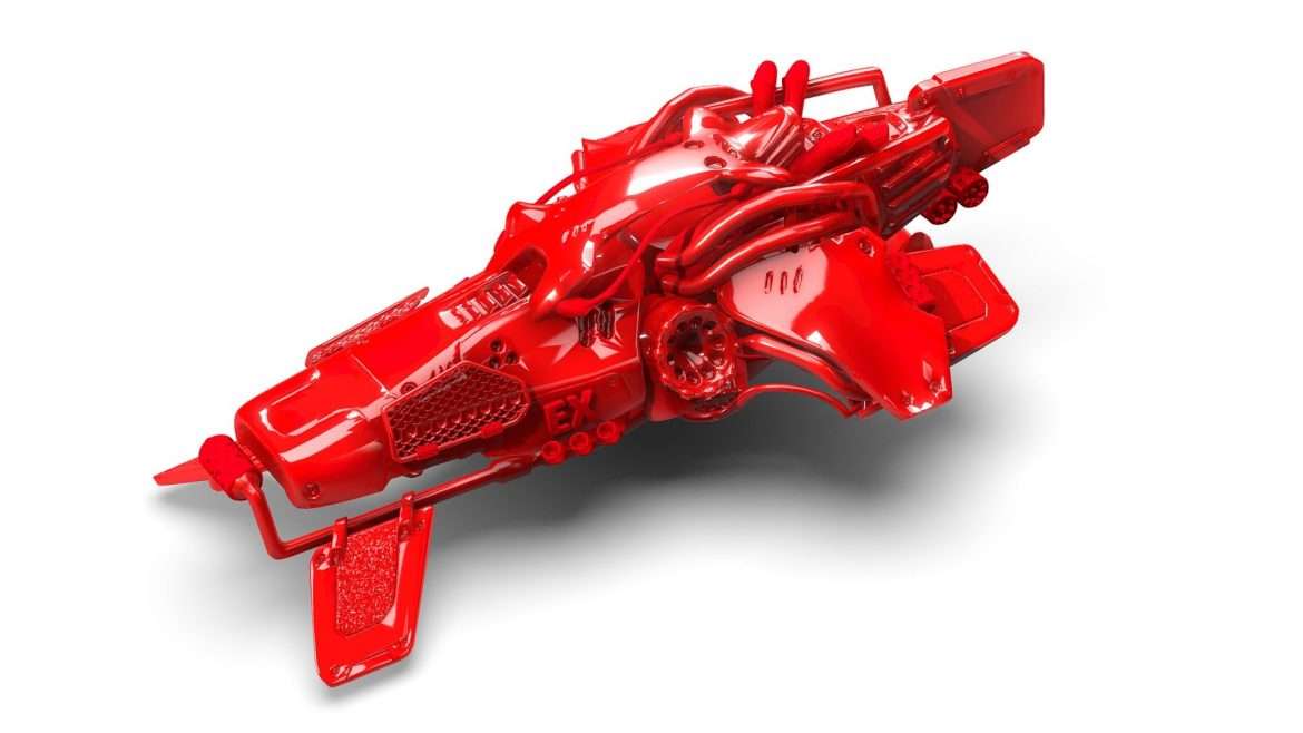 duster ghost ex red edit 3d model