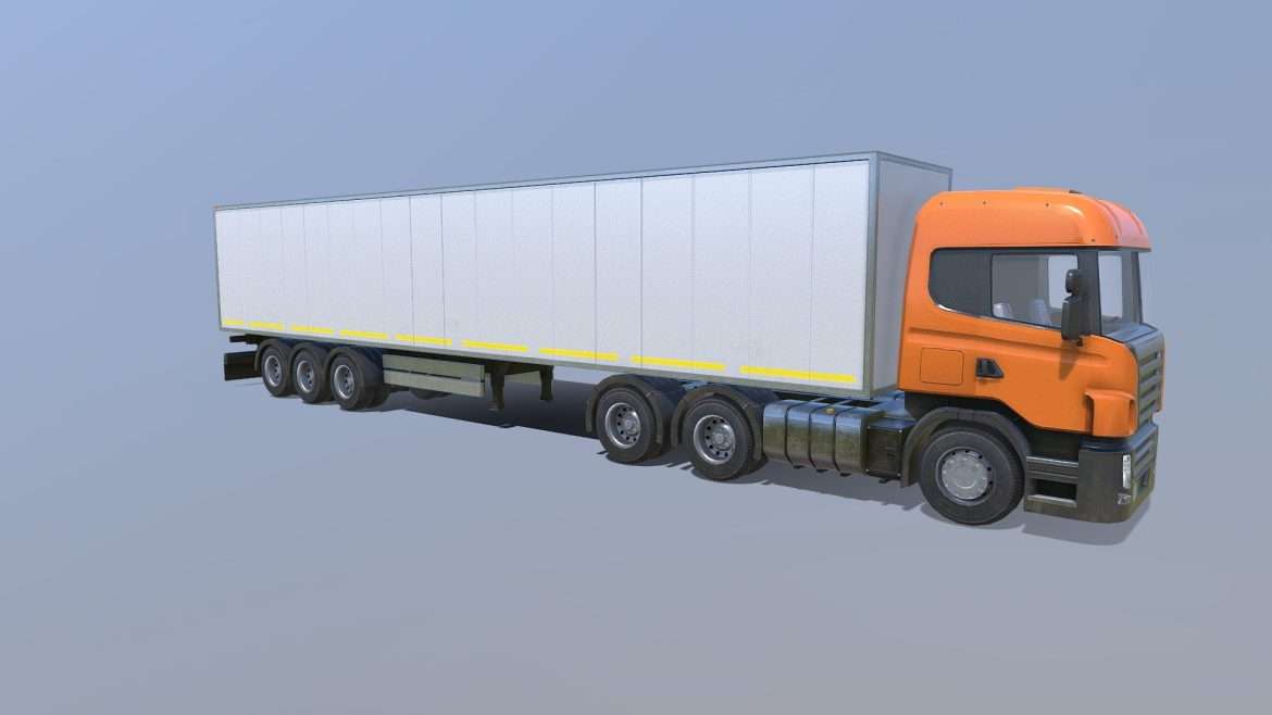euro truck 3d model