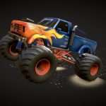 FLAMES IN Monster Truck