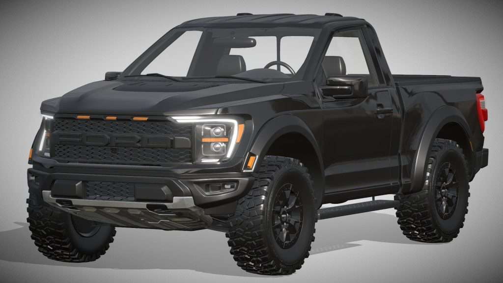 Download Ford F 150 Raptor Regular Cab 2022 3D Model | Deep3DSea