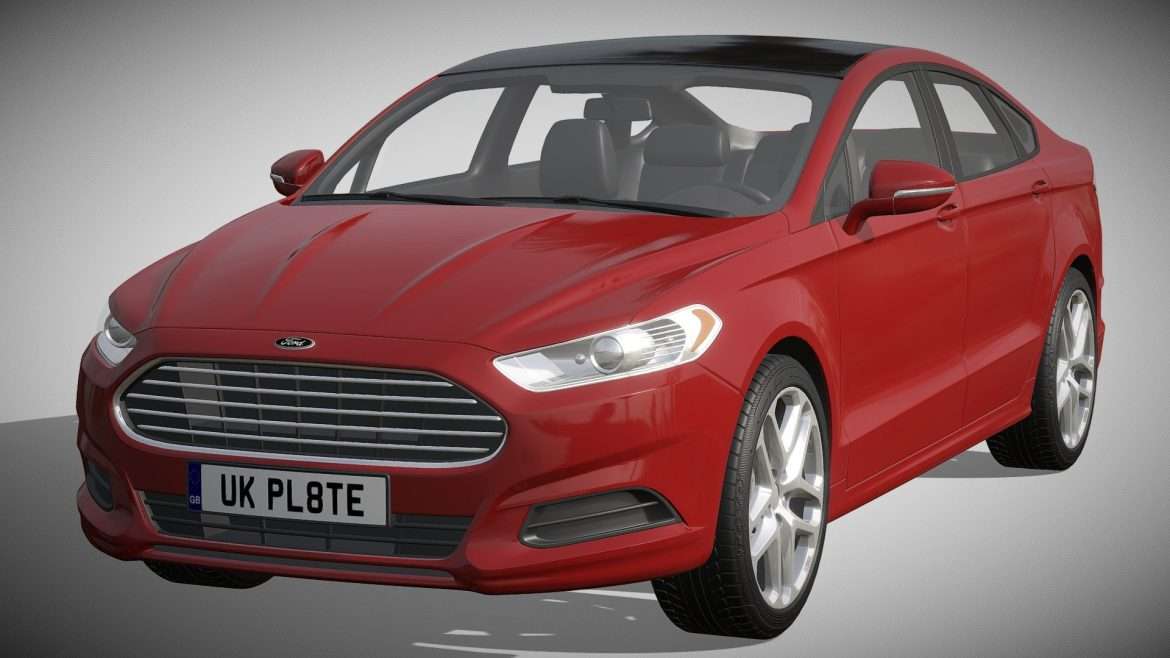 ford mondeo fusion 3d model
