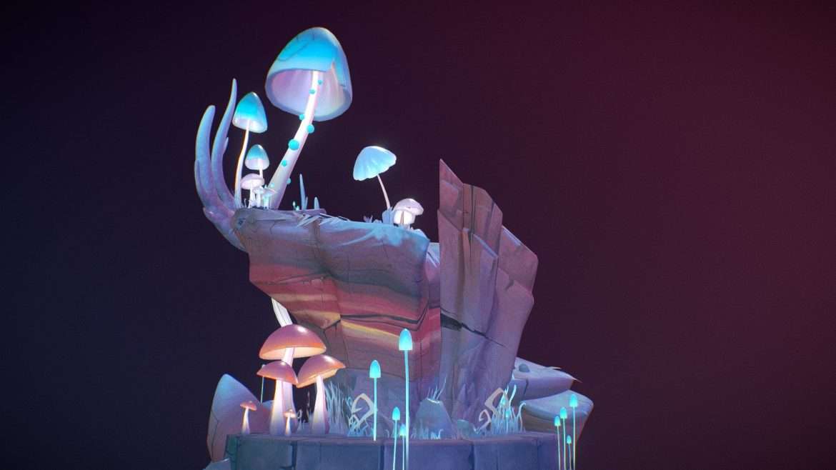 fungi forest 3d model