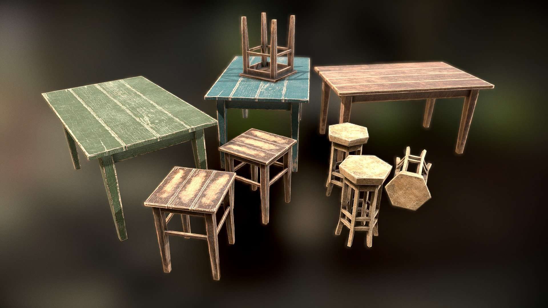 Furniture game assets