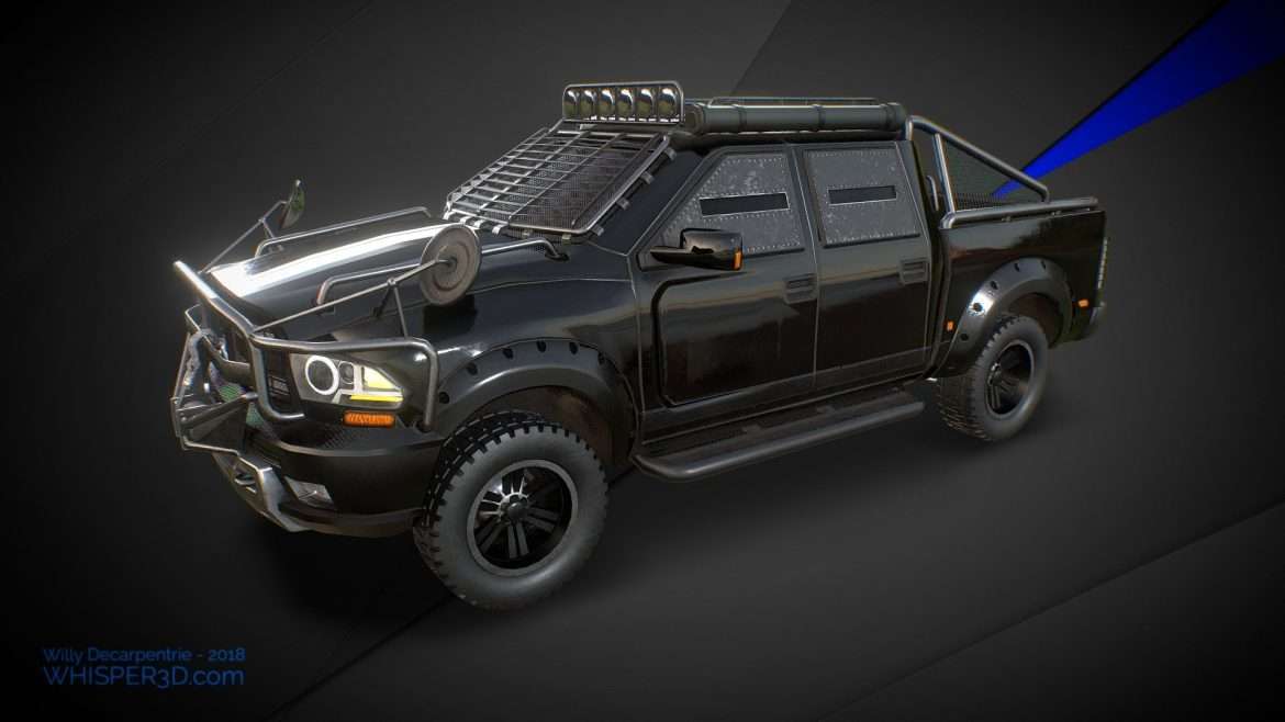 heavyduty pickup 3d model