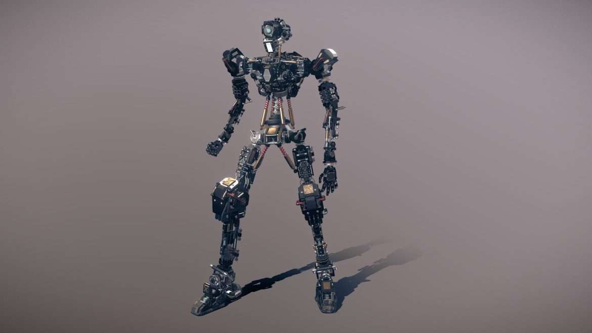 humanoid robot frame 3d model