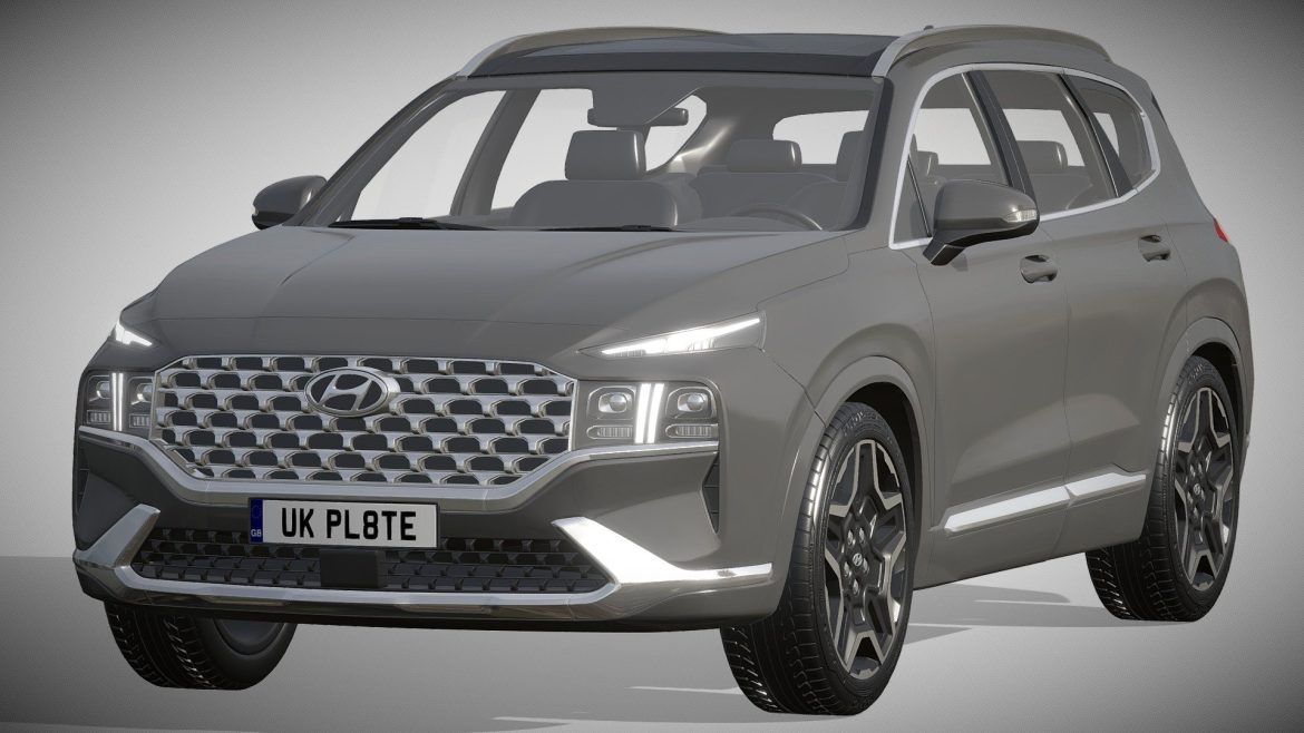 hyundai santa fe 2021 3d model