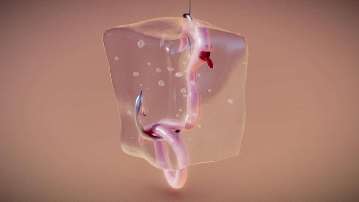 ice fishing 3d model