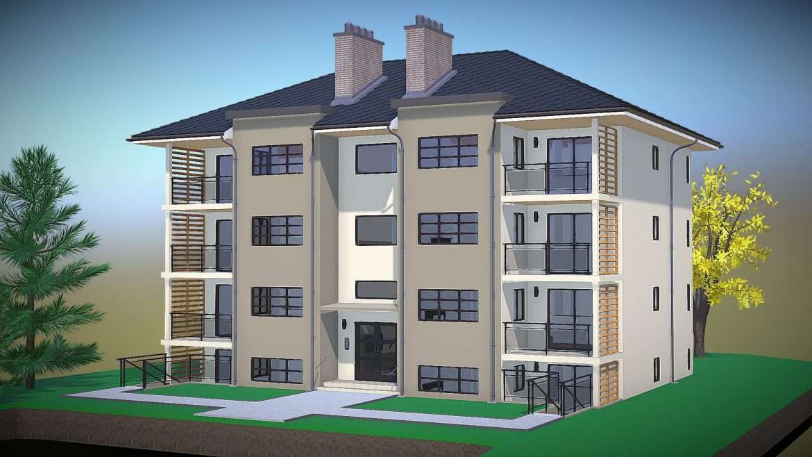 immeuble 3d model