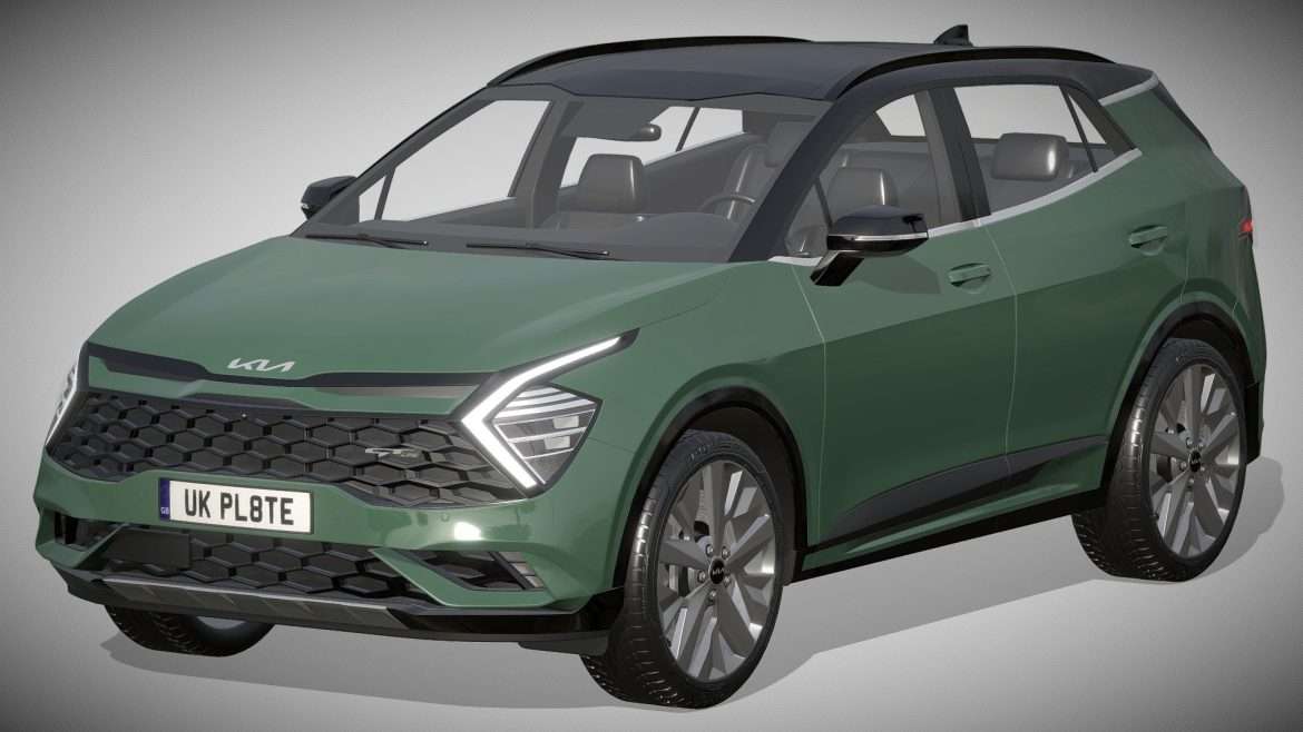 kia sportage gt line 2022 3d model