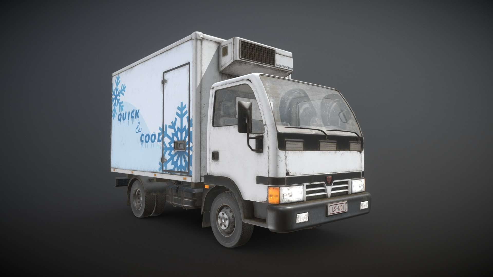Light Truck Refrigerated – Low Poly