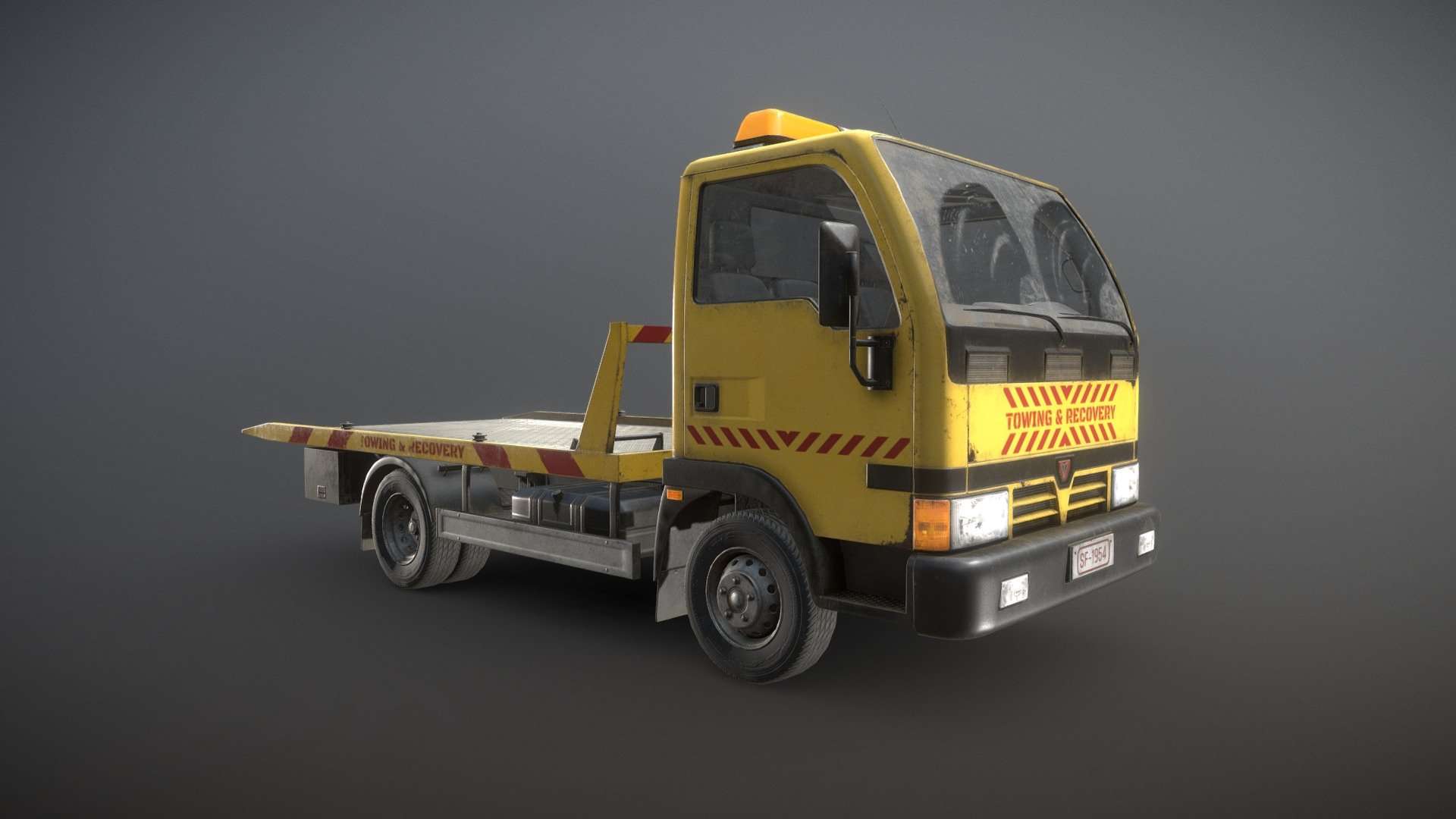 Light Truck Tow – Low Poly