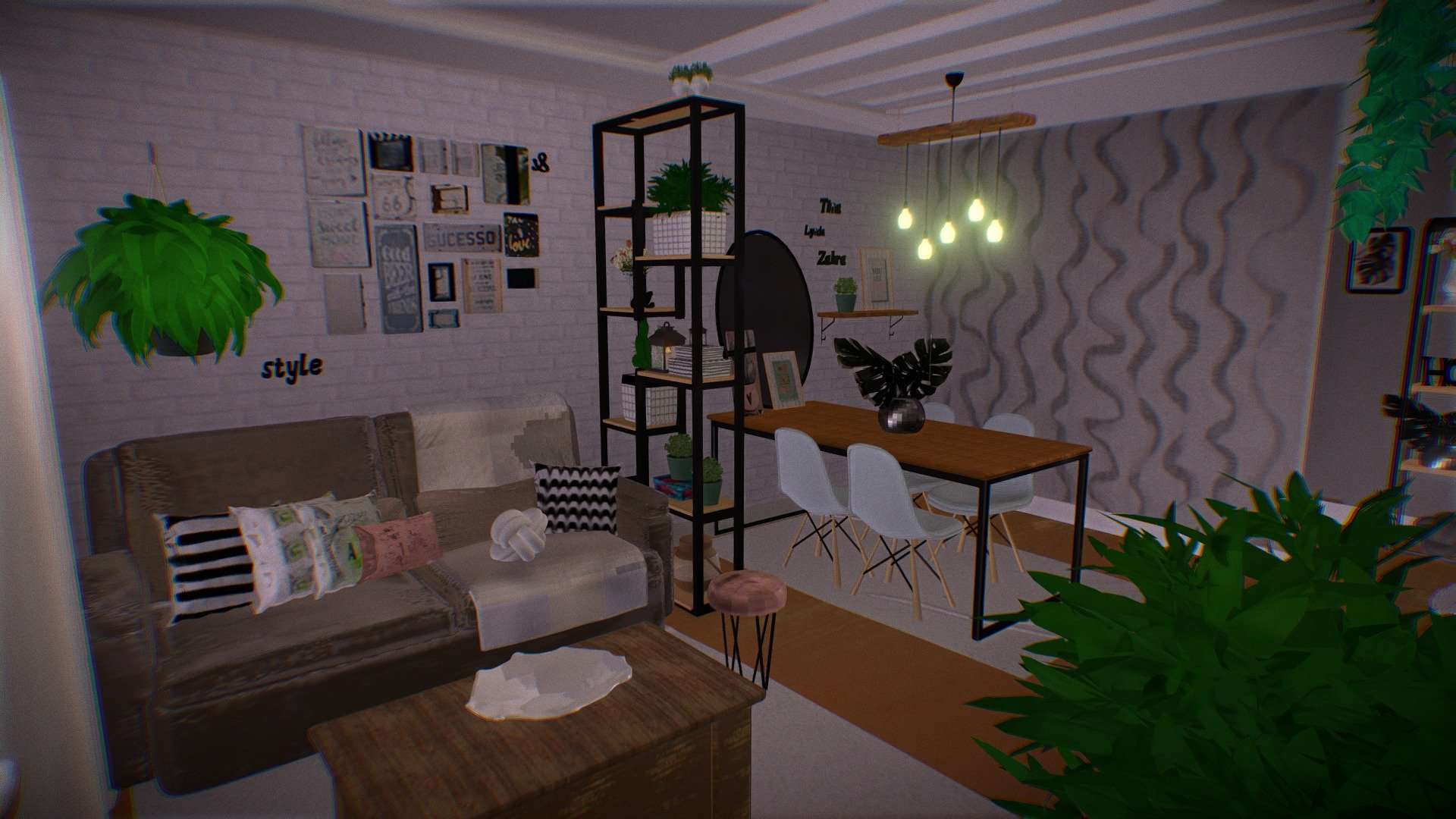 Living Room 3 Isometric