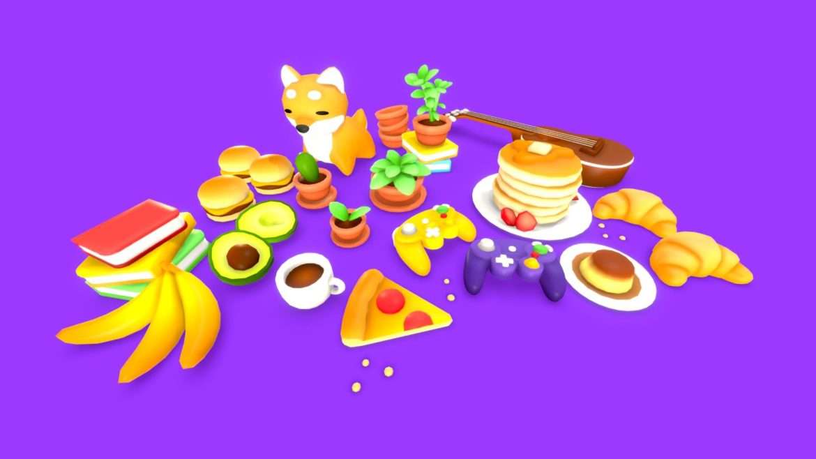 living room pack 3d model