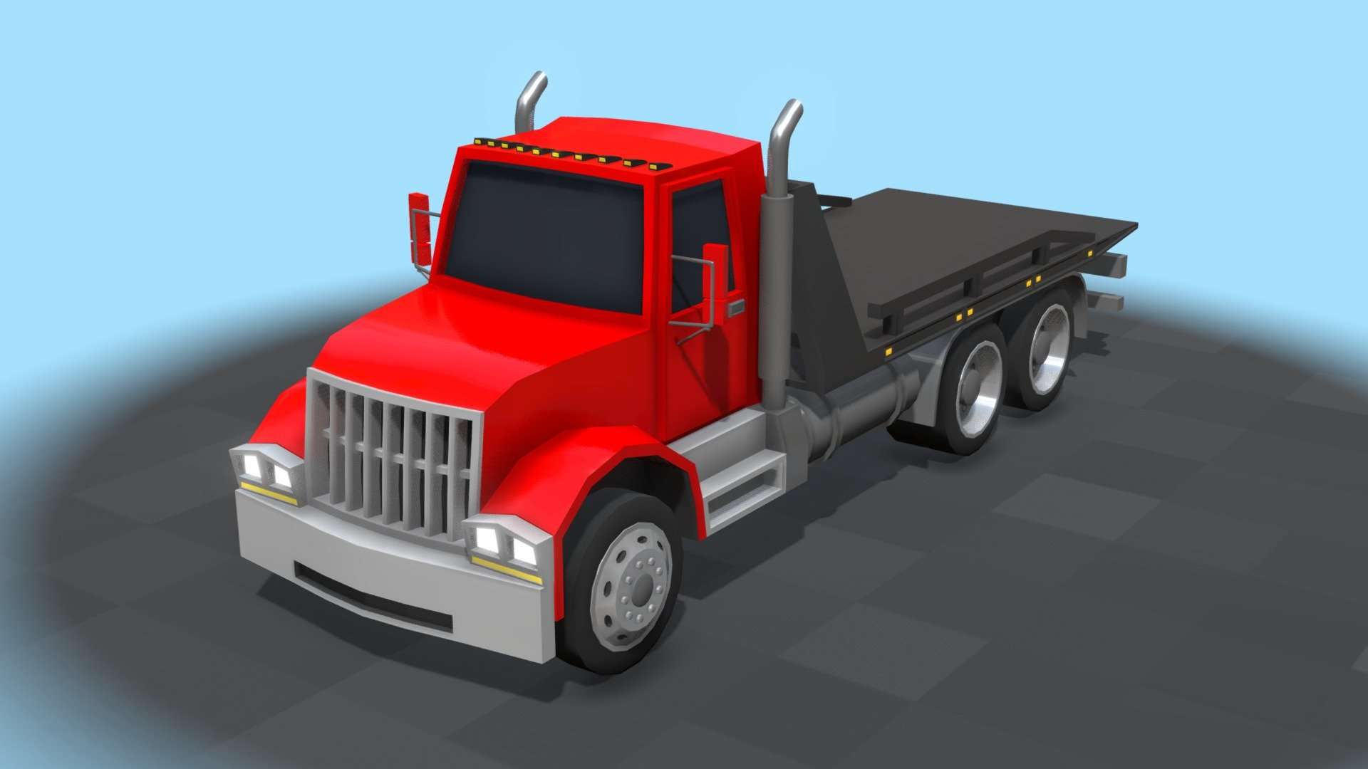 Low Poly Tow Truck
