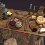 Medieval Tavern Dinner Scene