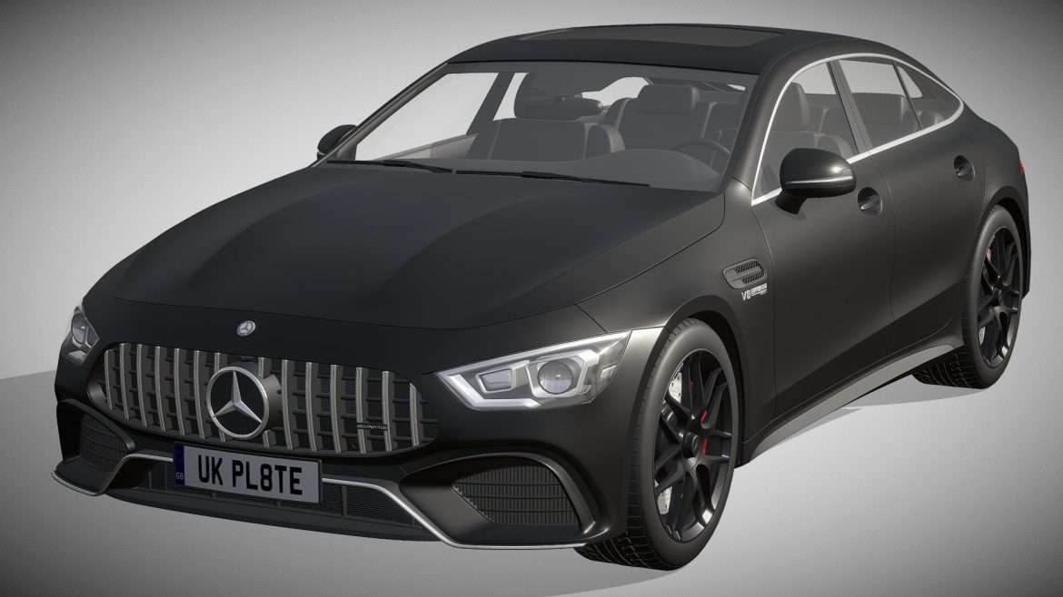 mercedes benz amg gt 63 4 door coupe 3d model