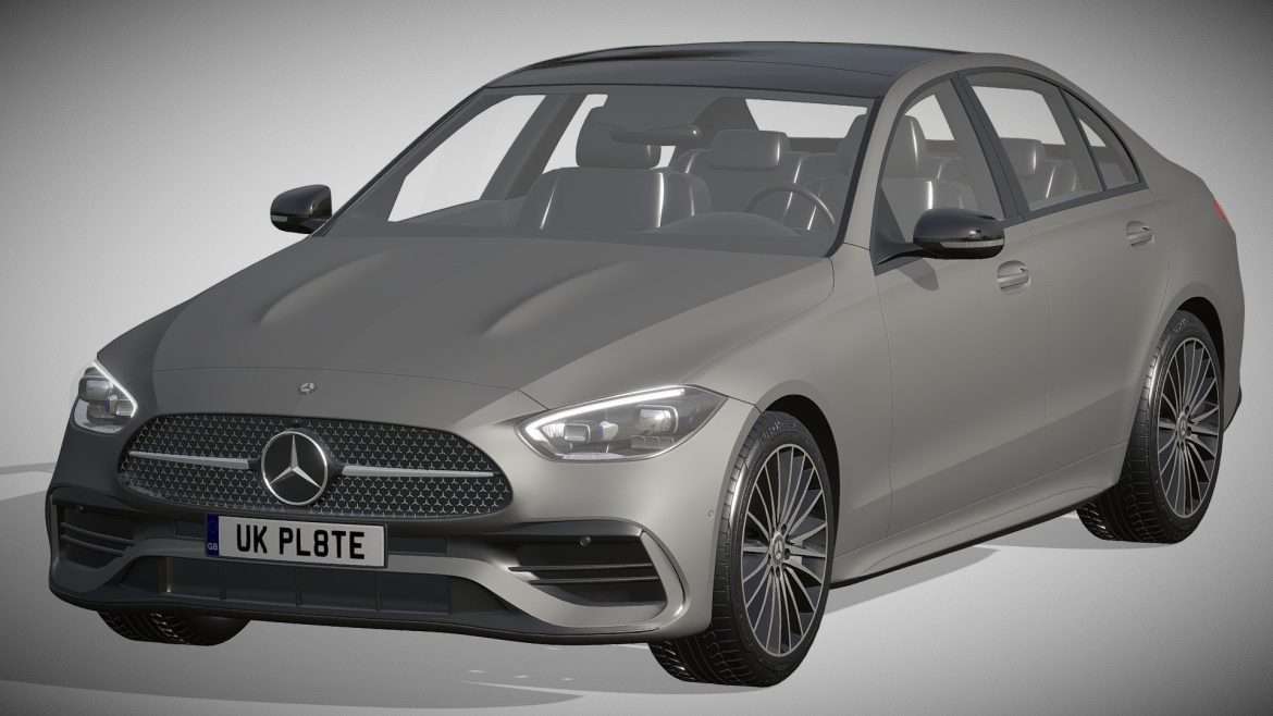 mercedes benz c class 2022 3d model